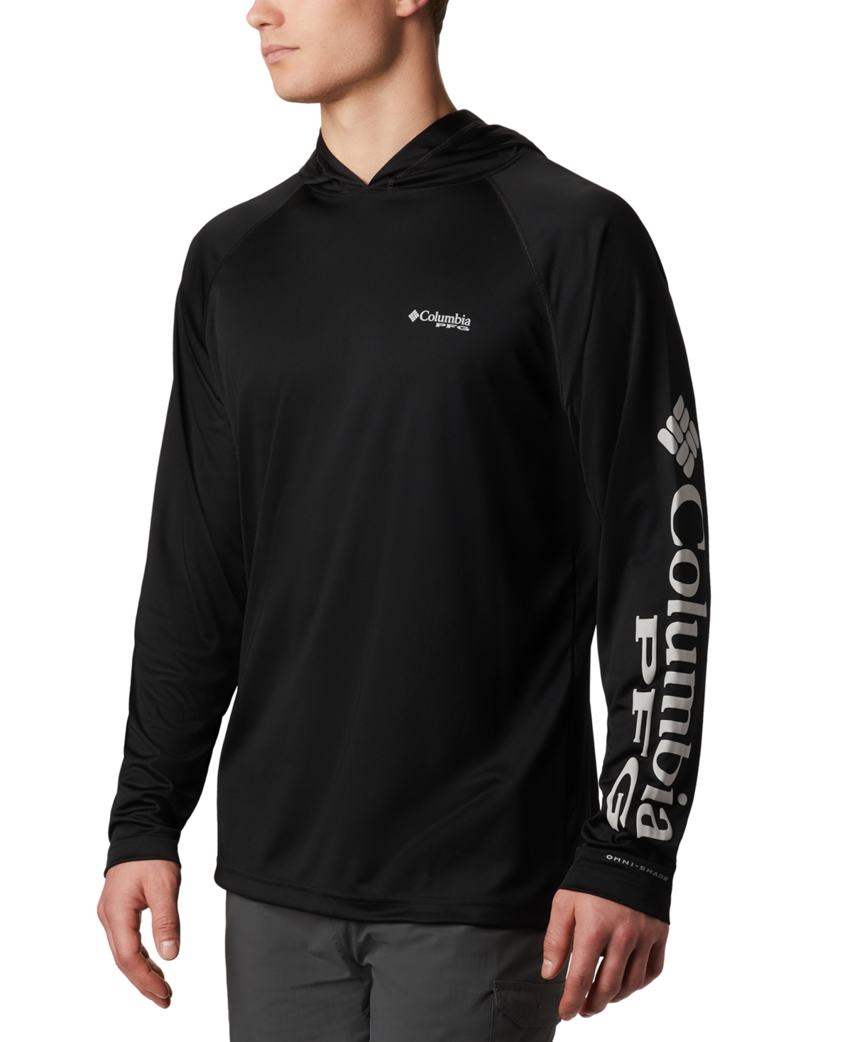 Columbia Men's Terminal Tackle Upf 50 Hoodie In Black