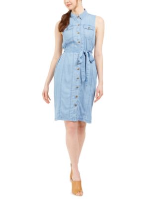 calvin klein denim dress macys