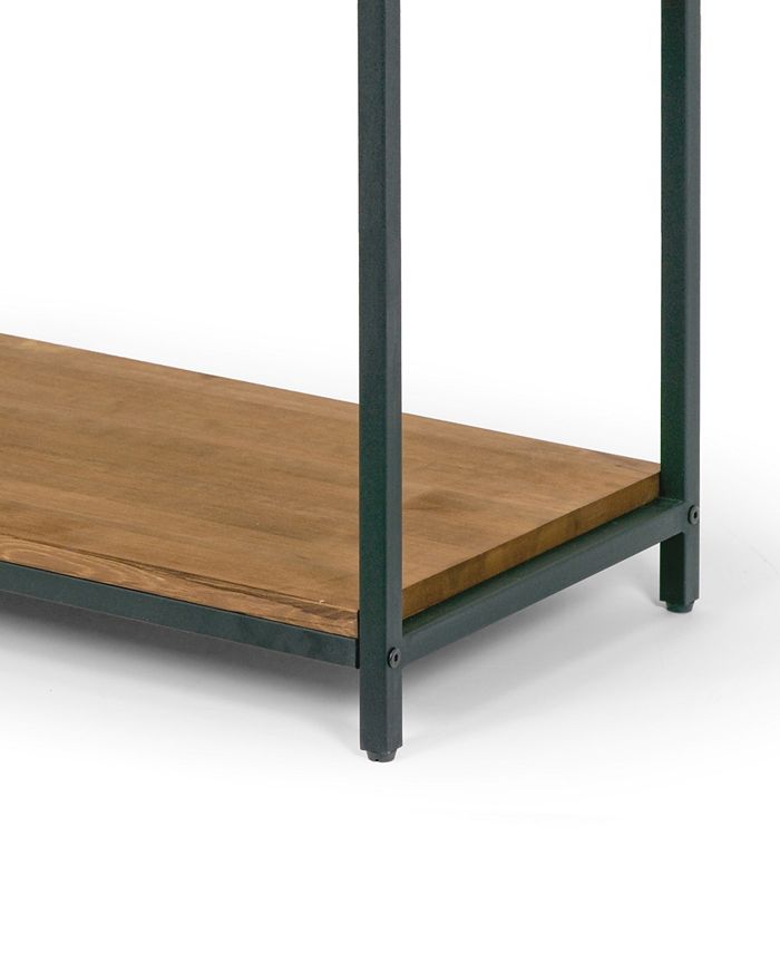 Glamour Home Ailis 75" Pine Wood Shelf Etagere Bookcase Media Center