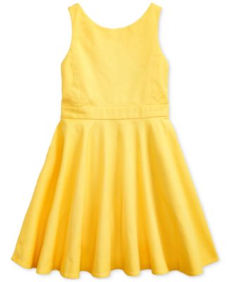 Polo Ralph Lauren Toddler Girls Crossback Stretch Dobby Dress - Macy's