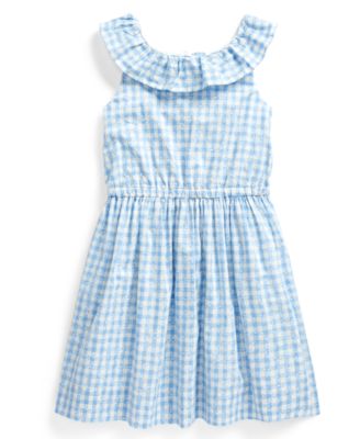 Polo Ralph Lauren - Little Girls Gingham Cotton Poplin Dress