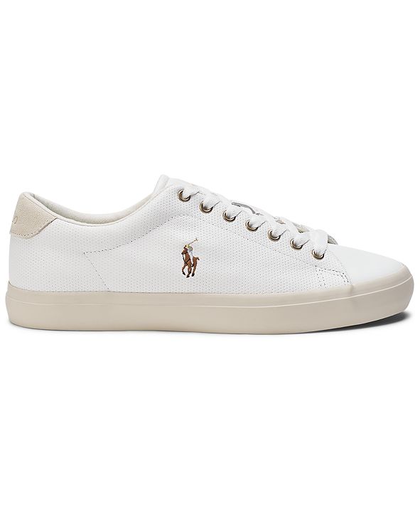 Polo Ralph Lauren Men's Perforated Leather Longwood Sneaker & Reviews ...