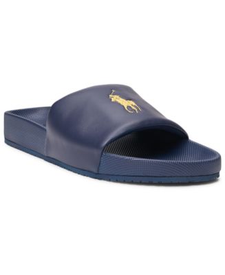 Polo Ralph Lauren Men's Cayson Pony Slide Sandal - Macy's