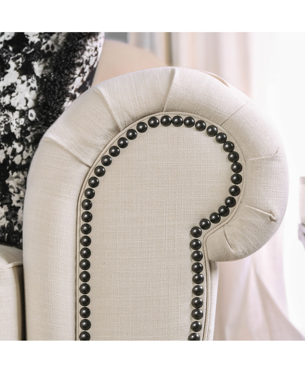 Furniture of America Trelane Upholstered Love Seat