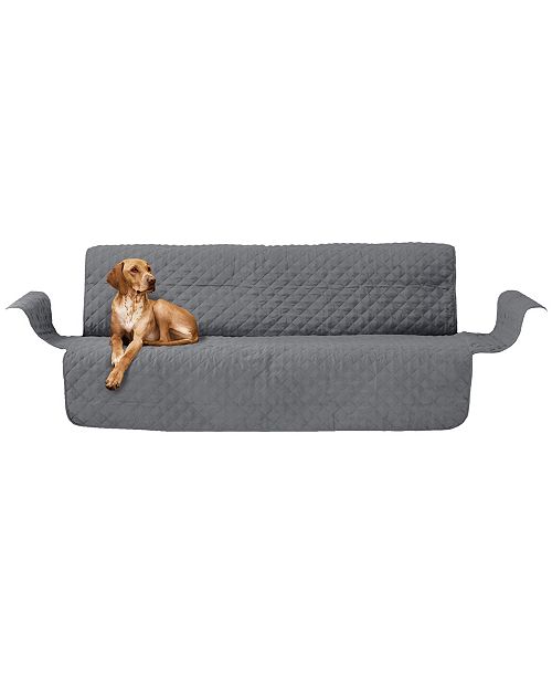 Precious Tails Quilted Micro Suede Sofa Slipcover Furniture