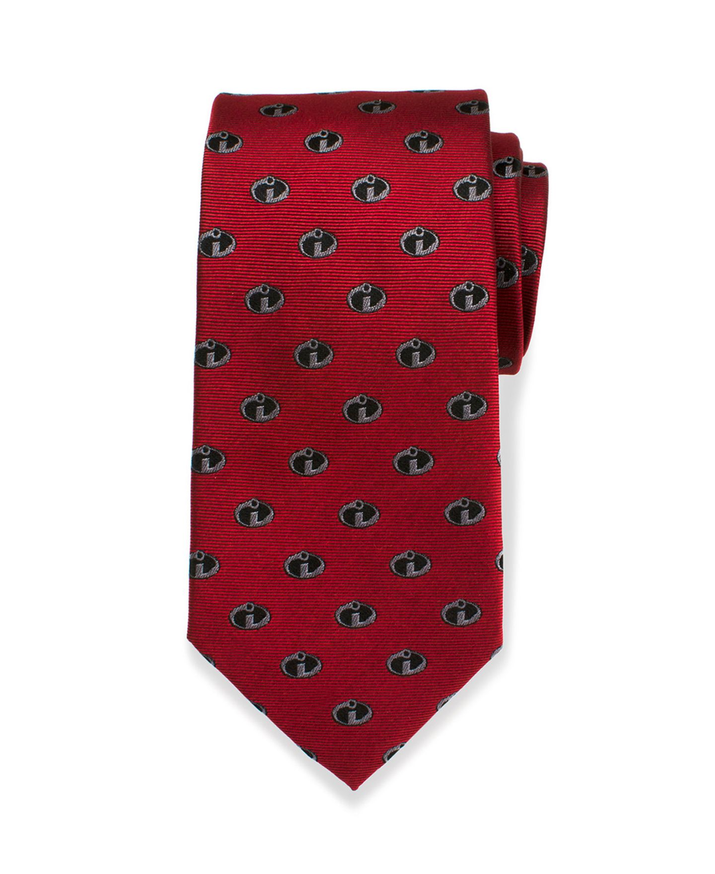 Мужской галстук Disney Pixar's The Incredibles Logo Tie, цвет: Красный — фото 1