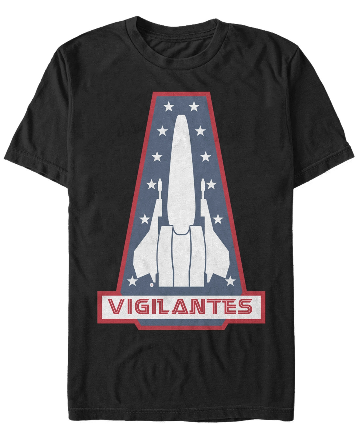 Battlestar Galactica Men's Vigilantes Logo Short Sleeve T-Shirt - Black