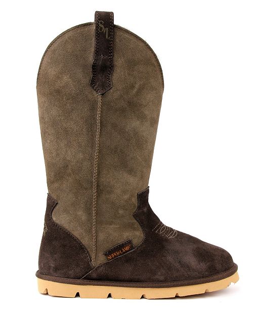 SUPERLAMB Women's Cowboy Extra Wide Calf Boots & Reviews Boots