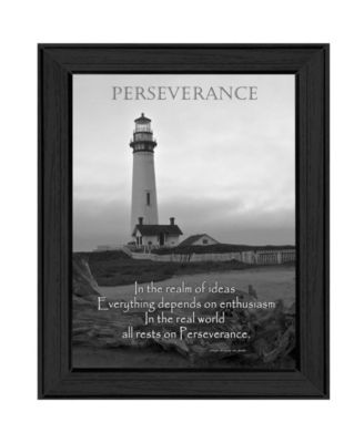 Perseverance By Trendy Decor4U, Printed Wall Art, Ready to hang, Black Frame, 10