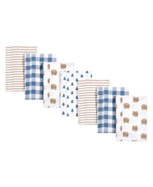 Hudson Baby Baby Boys Little Bear Flannel Burp Cloths Pack of 7