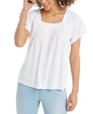 Style & Co - Square-Neck Top