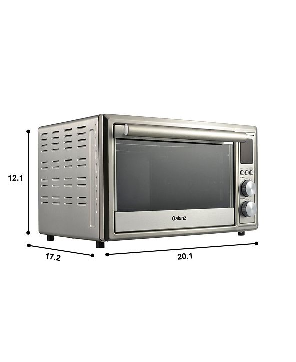 Galanz 1.1 CuFt 30L Digital Toaster Oven with Air Fry & Reviews Small