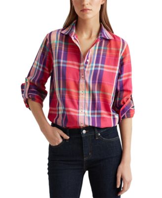 macy's ralph lauren petite tops