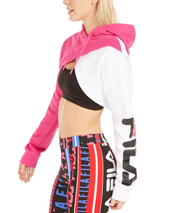 fila cropped hoodie