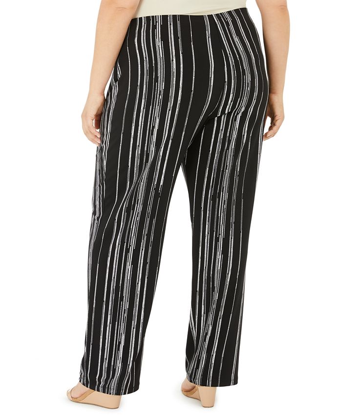 Alfani Plus Size Printed Pants, Created for Macy's - Macy's