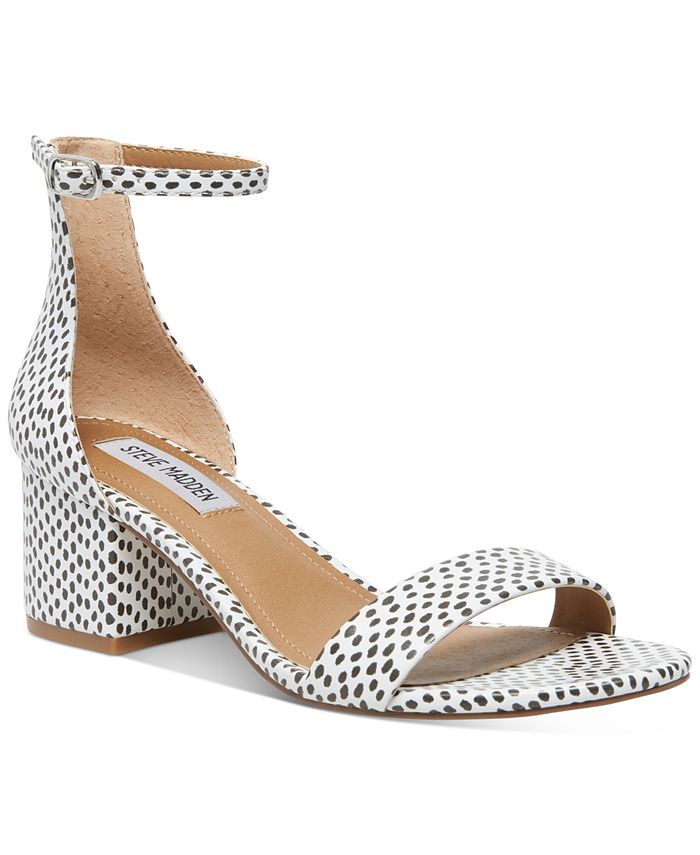 Steve Madden Women s Irenee Two Piece Block Heel Sandals Macy s