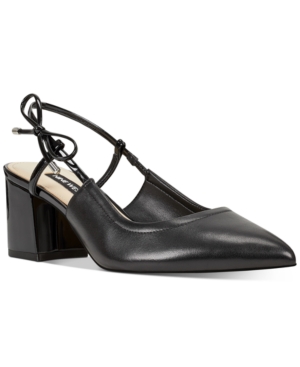 image of Nine West Tuist Slingback Block-Heel Pumps Women-s Shoes