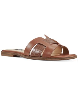 nine west genuine flat slide sandals