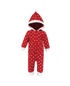 Hudson Baby Baby Girls and Boys Polka Dot Fleece Coveralls and Playsuits Jumpsuits