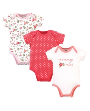 Hudson Baby Baby Girls Mommy's Mini Bodysuits Pack of 3