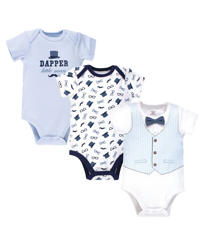 Little Treasure Baby Boys Vest Bodysuits, Pack of 3 Macy's