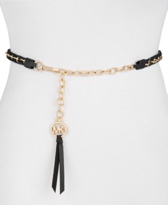 Michael Kors - Woven Leather Chain Belt