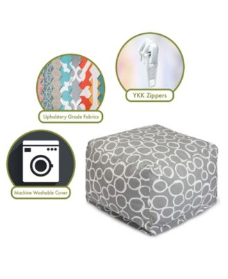 Fusion Ottoman Square Pouf 27" x 17"