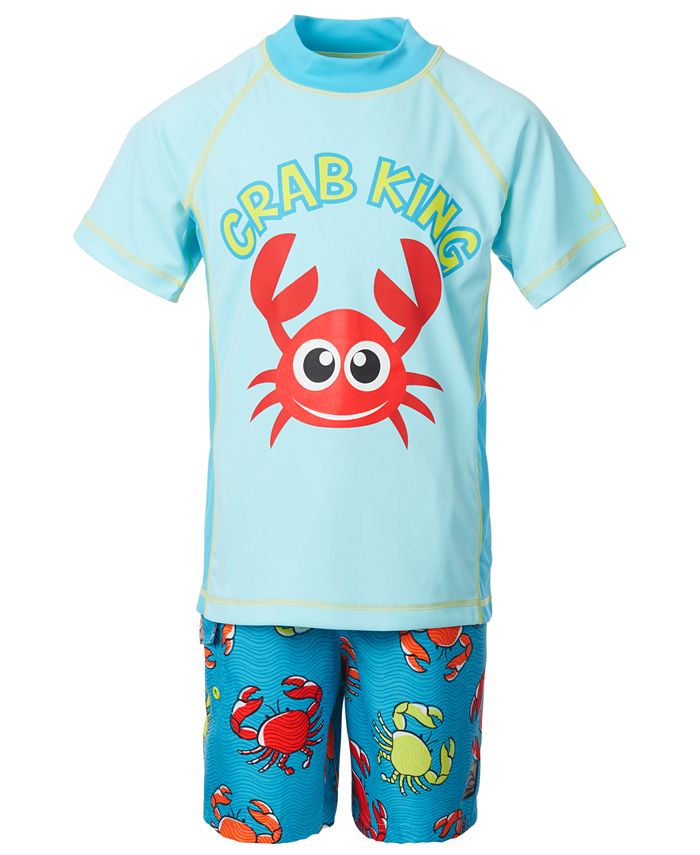 Laguna Toddler Boys 2Pc. Crab King Swim Set Macy's
