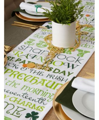 St Patrick's Day Print Table Runner
