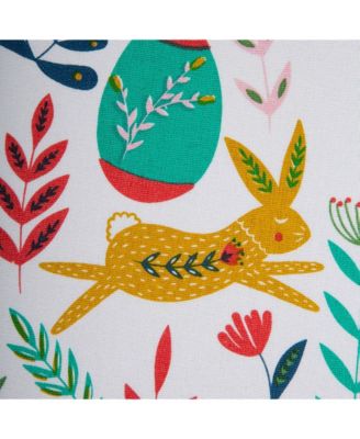 Easter Folk Garden Embellished Table Runner, 14 x 72"