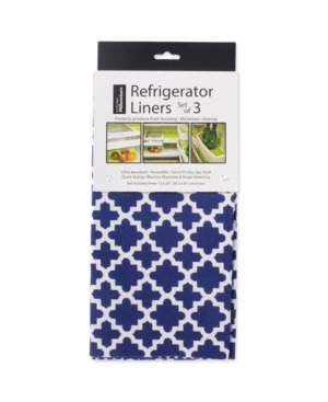 Design Imports Lattice Fridge Liner Set of 6