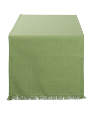 Design Imports Solid Heavyweight Fringed Table Runner