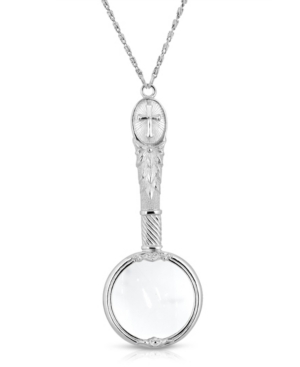 image of 2028 Antiqued Pewter Cross Etched Magnifier 28