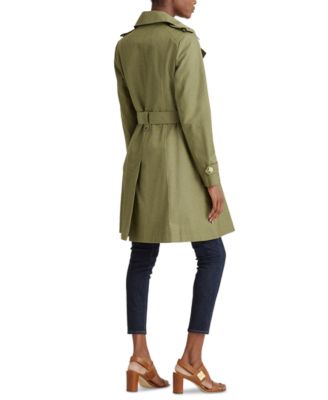 lauren ralph lauren belted hooded trench coat