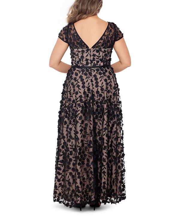 3d floral gown xscape