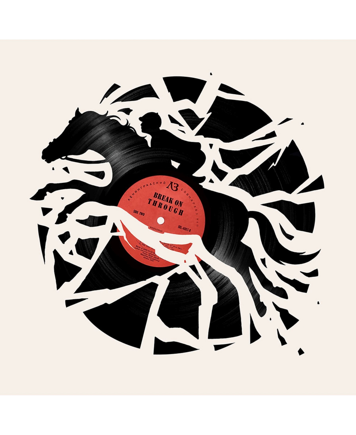 Eyes On Walls Enkel Dika Disc Jockey Art Block Framed Canvas 38