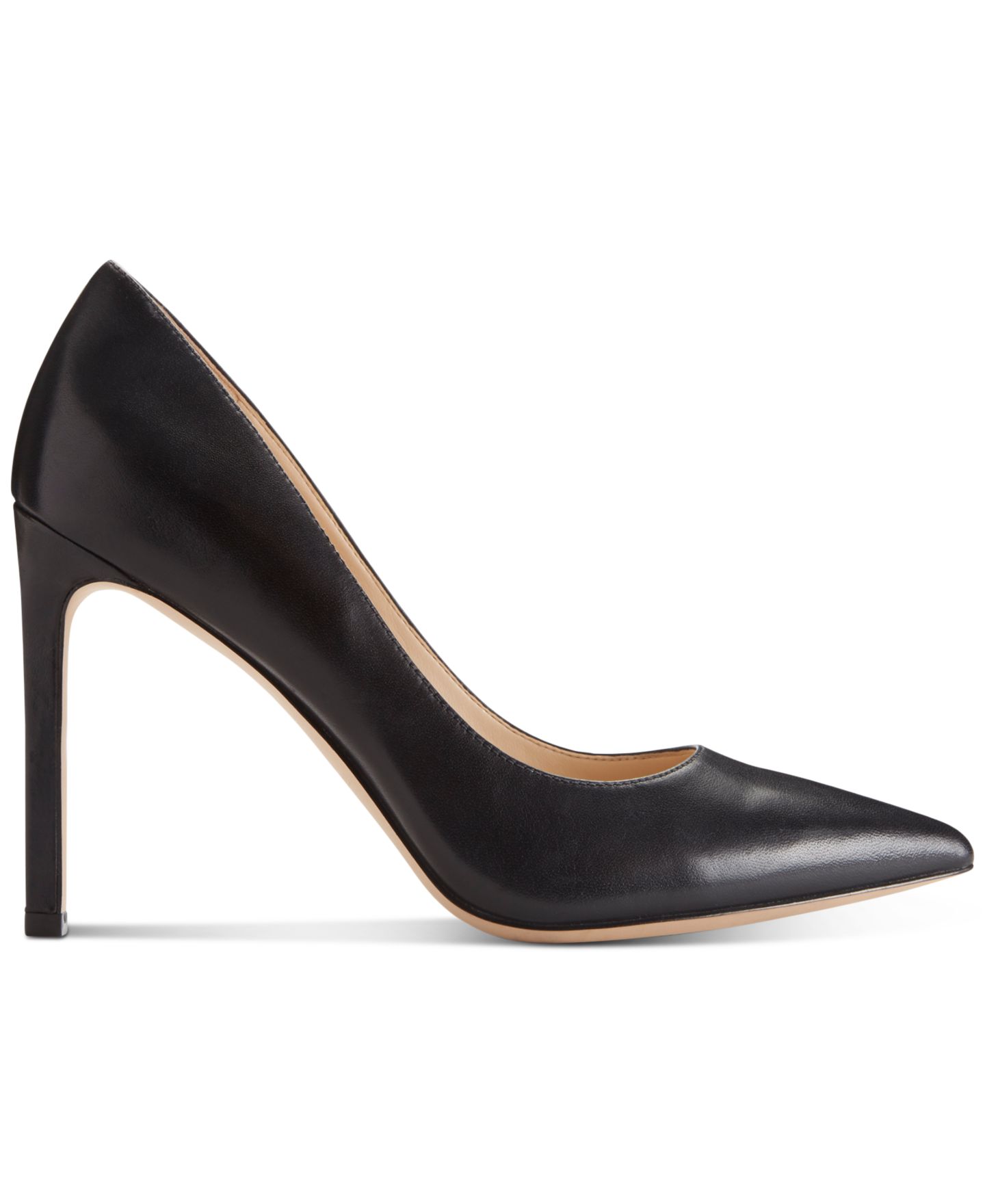 Женские туфли Nine West Tatiana Pointed Toe High Stiletto Pumps, цвет: Чёрный кожаный — фото 2