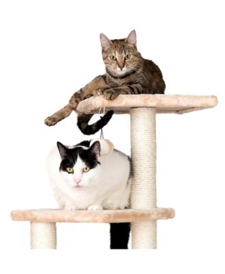 3 Tier Real Wood Cat Tree, Armarkat Scratch furniture A5201, Beige