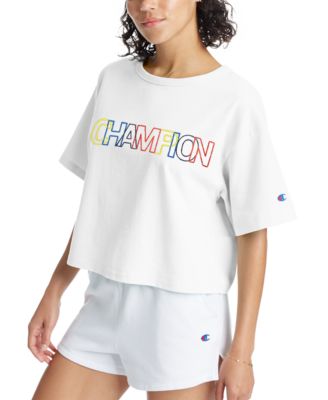 champion shirt womens white