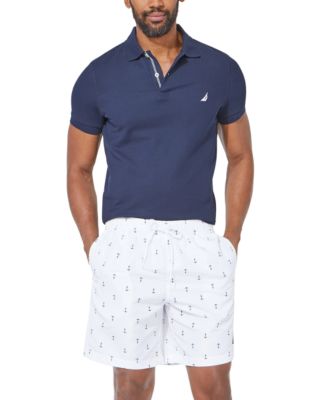 Men's Quick-Dry Anchor-Print 8" Swim Trunks