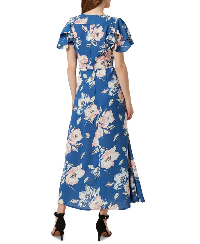 French Connection Cari Flutter-Sleeve Maxi Dress - Macy's