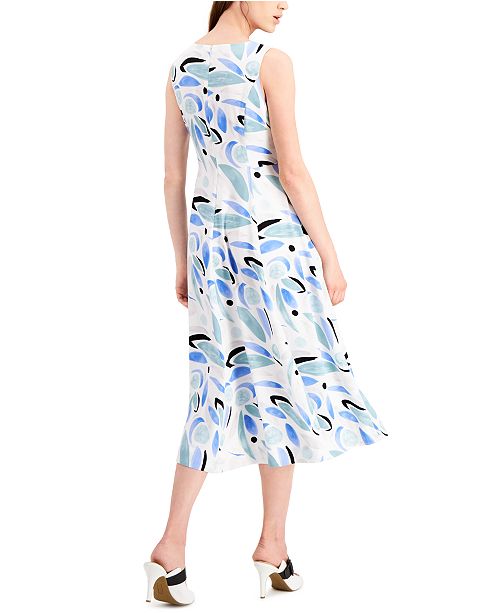 Alfani Petite Printed Fit Flare Dress Created For Macy S