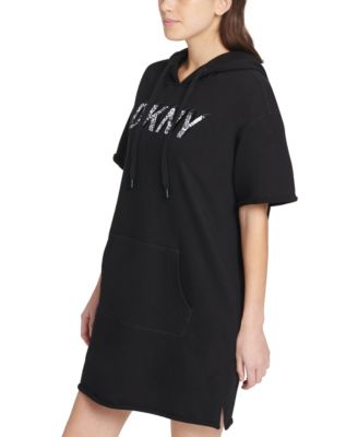 DKNY Women's Sport Hoodie - Camo Sparkle Logo Pullover, Long Sleeve