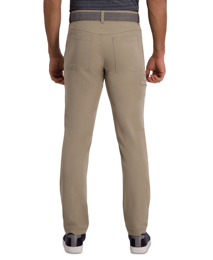 Haggar The Active Series⢠Slim-Straight Fit Flat Front Urban Pant & Reviews - Pants - Men - Macy's