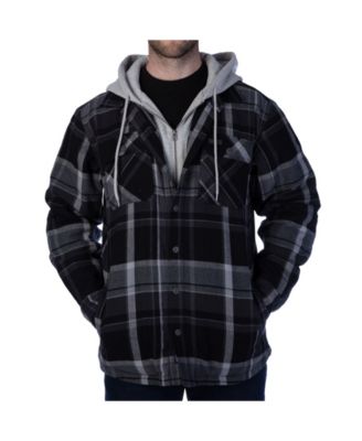 fleece lined hooded flannel