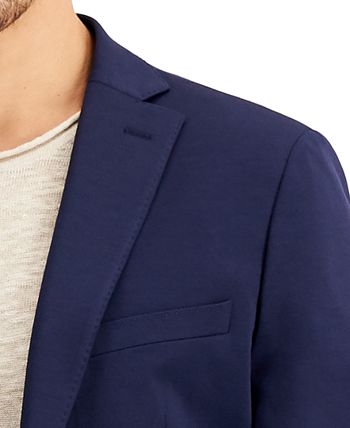 Calvin Klein Men's X Slim-Fit Stretch Navy Plaid Suit Separate Jacket -  Macy's