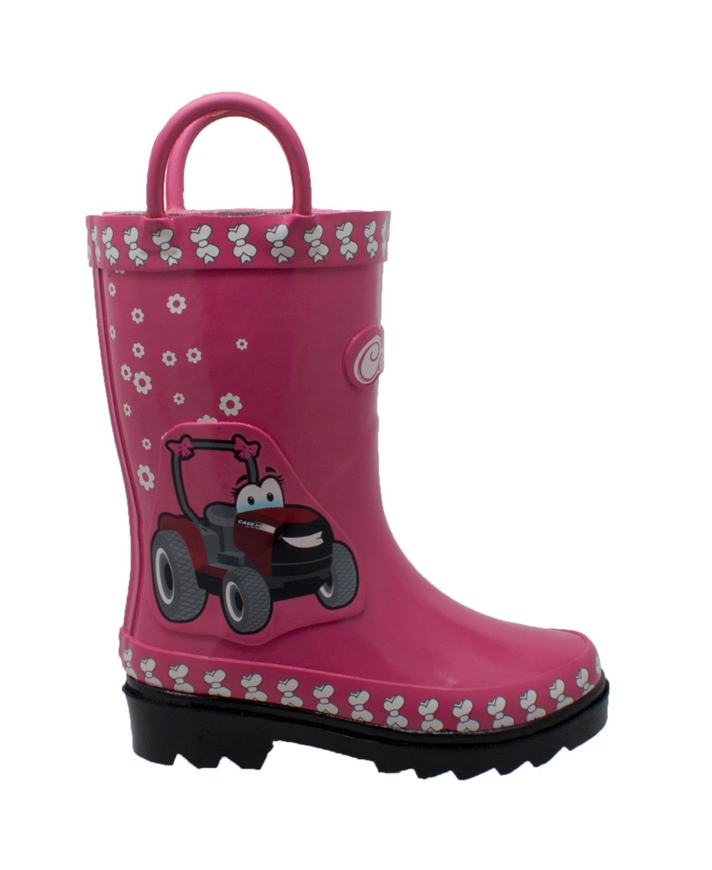 Ботинки Case IH 3D Fern Farmall Rubber Boot для девочек-малышей, цвет: Розовый — фото 2