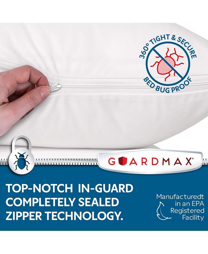 Guardmax Waterproof Zippered Pillow Protector King Size 4 Pack Macy's