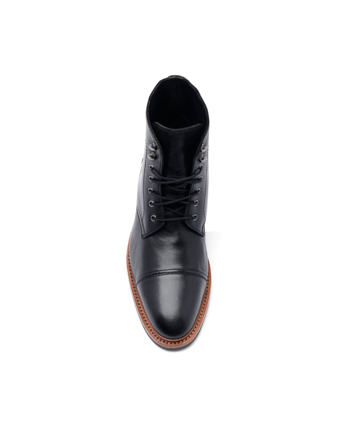 Мужские ботинки Anthony Veer Ranveer Cap-Toe Rugged 6" Lace-Up, цвет: Чёрный — фото 4