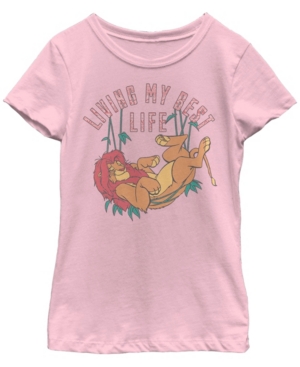 Big Girls Lion King Best Lion Short Sleeve T-shirt